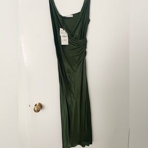 Zara Green Slip Dress